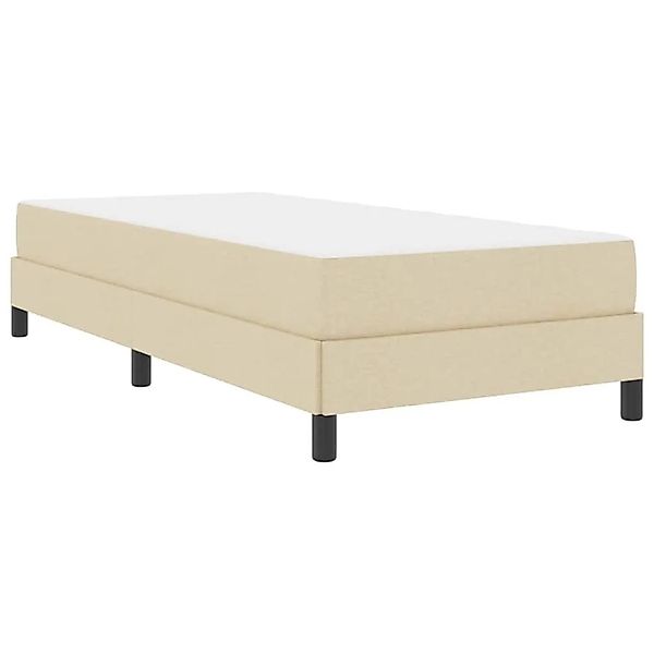 vidaXL Boxspringbett mit Matratze Creme 100 x 200 cm Stoff 3398470 günstig online kaufen