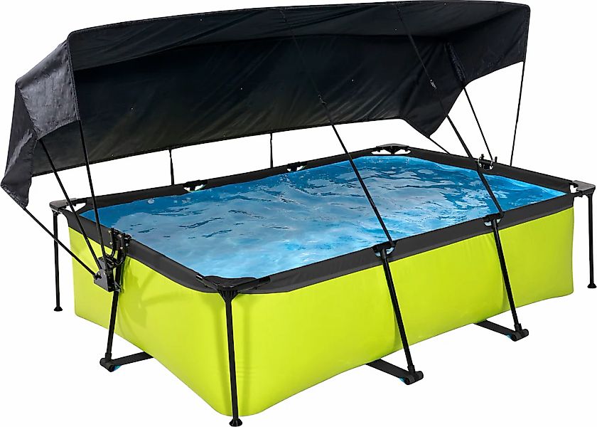 EXIT Framepool BxLxH: 150x220x65 cm, mit Filterpumpe und Sonnensegel günstig online kaufen