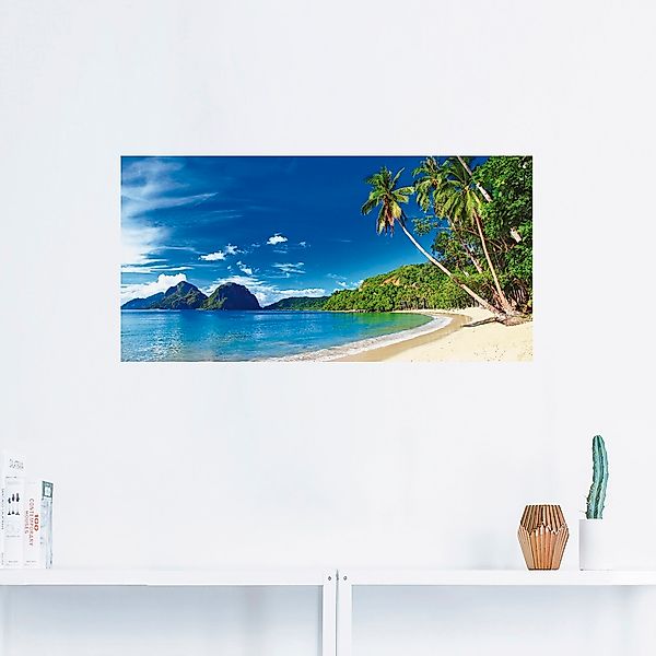 Artland Wandbild "Paradies", Küste, (1 St.), als Leinwandbild, Poster, Wand günstig online kaufen