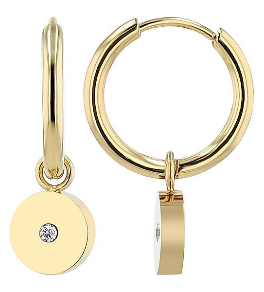 AKZENT Ohrring-Set Stintje Creolen Ohrringe Edelstahl silber Damen wasserfe günstig online kaufen