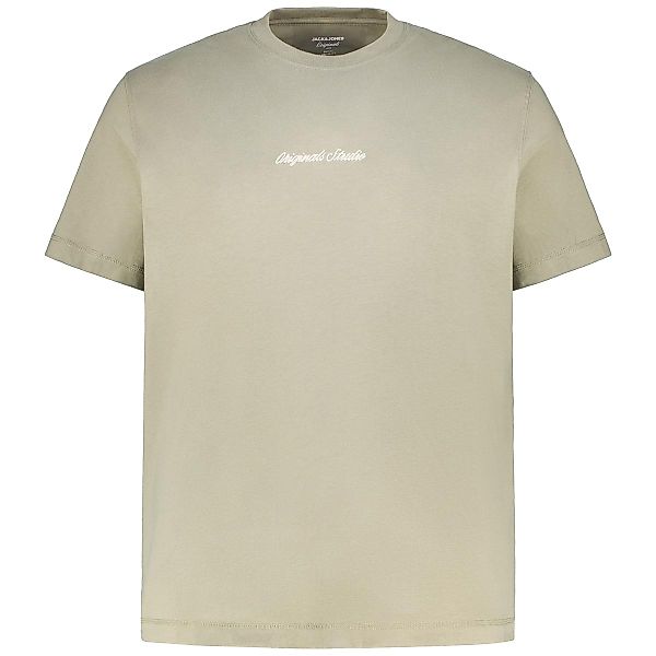 Jack&Jones T-Shirt mit Label-Stickerei Farbe oliv Größe: 5XL günstig online kaufen