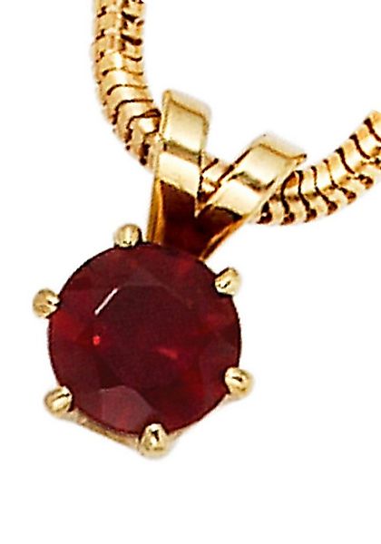 JOBO Kettenanhänger Anhänger mit Granat, 585 Gold günstig online kaufen