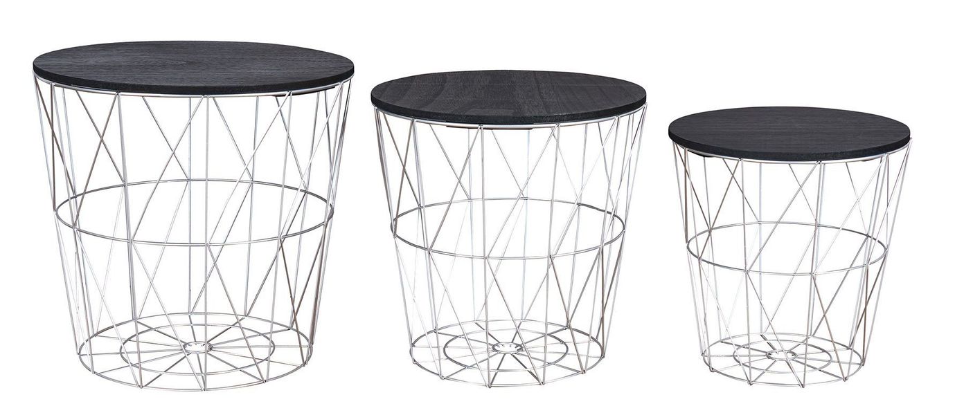 Levandeo® Couchtisch, 3er Set Beistelltisch Metall günstig online kaufen