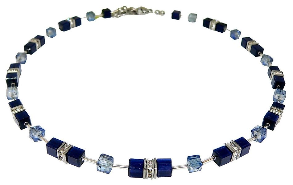 traumschmuck Collier 540 Collier Halskette Cube Cat Eye Kristallglas facett günstig online kaufen