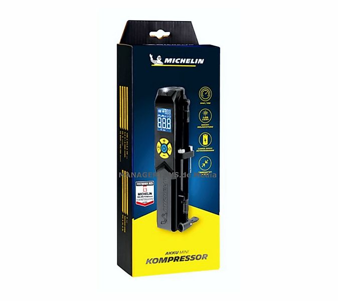 Michelin Akku-Handkompressor Mini Fahrrad 10 Bar Luftpumpe TRAGBAR Auto E-B günstig online kaufen