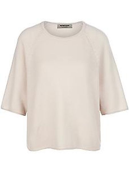 Rundhals-Pullover aus 100% Kaschmir Peter Hahn beige günstig online kaufen