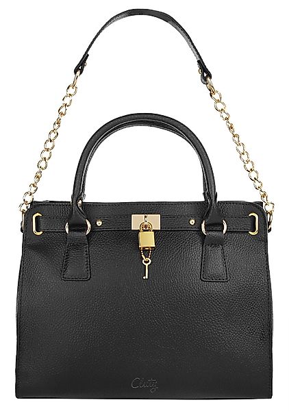 Cluty Henkeltasche, echt Leder, Made in günstig online kaufen