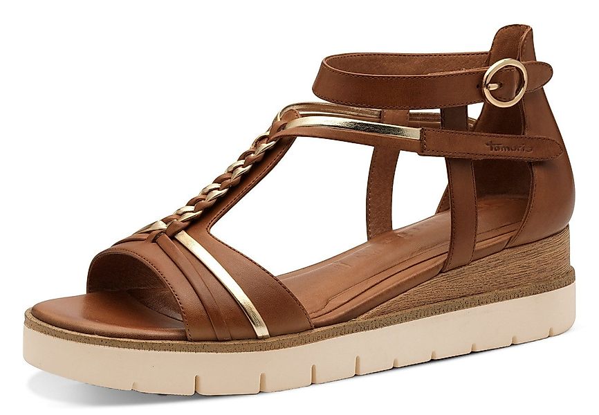 Tamaris Keilsandalette, Riemchensandale, Sommerschuh mit Flechtriemchen günstig online kaufen