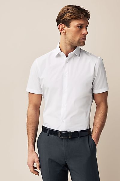Next Kurzarmhemd Kurzärmeliges Slim Fit Hemd günstig online kaufen