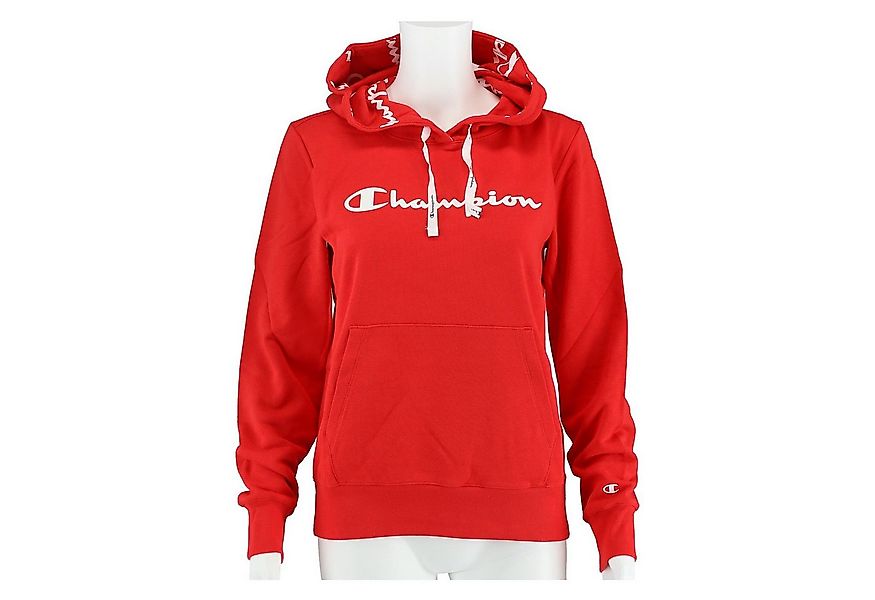 Champion Kapuzenpullover (Hoodie ungefüttert) American Classic Logo rot Dam günstig online kaufen