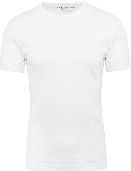 Garage Basic T-Shirt Weiss Rundhals - Größe XL günstig online kaufen