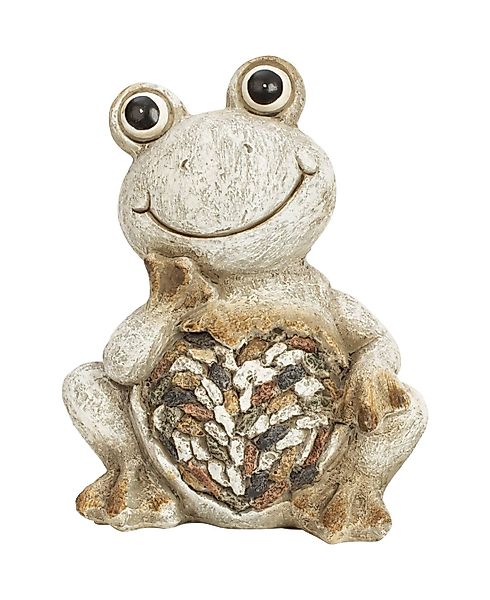 mucHome Gartenfigur Frosch, grau-braun, Höhe 20cm günstig online kaufen