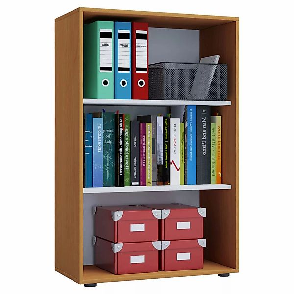 VCM Aktenregal "Holz Büro Regal Bücher Ordner Aktenregal Lona 3f" günstig online kaufen