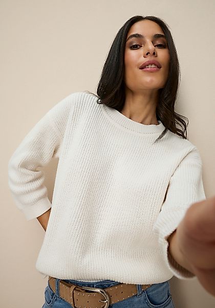 Tamaris Strickpullover mit 3/4 Ärmeln und lässigem Schnitt günstig online kaufen