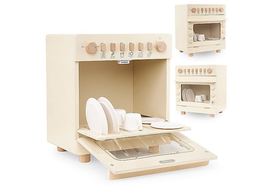 Mamabrum Kinder-Geschirrspüler Holz Geschirrspüler Spielzeug für Kinder mit günstig online kaufen