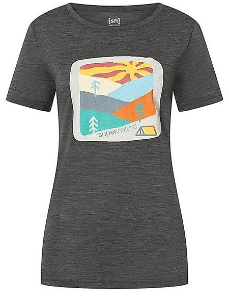 SUPER.NATURAL Kurzarmshirt Super.natural W Mountain Art Tee Damen günstig online kaufen