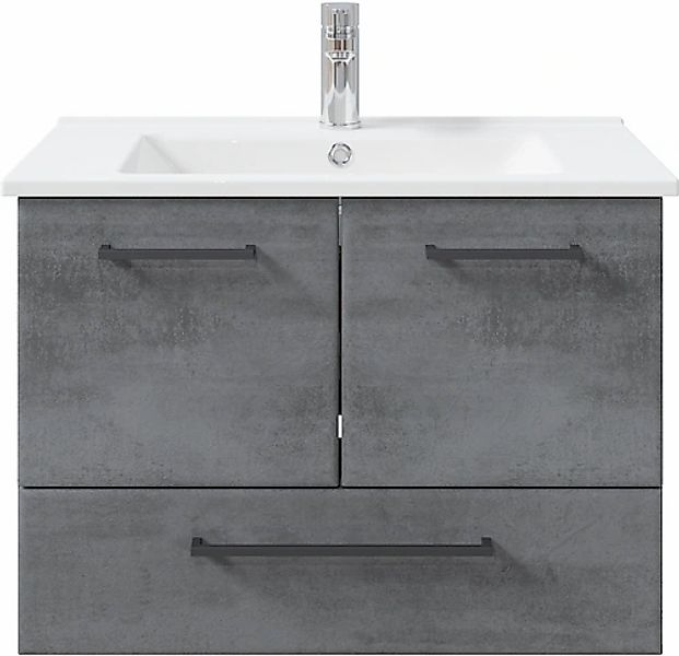 Saphir Badmöbel-Set »Quickset 945 Keramik-Waschtisch mit Unterschrank, 75 c günstig online kaufen