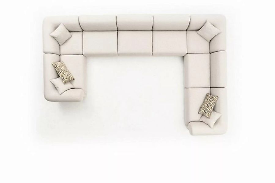 JVmoebel Ecksofa Luxus Sofa U-Form Wohnzimmer Design Polster Ecksofa Möbel, günstig online kaufen
