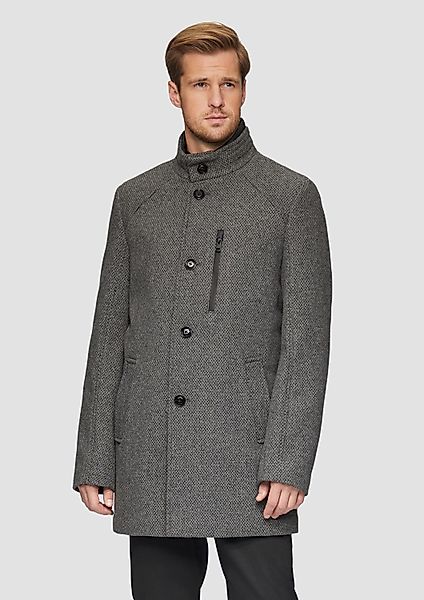 s.Oliver Wintermantel Outdoor-Mantel Wattierter Wollmix-Mantel mit günstig online kaufen