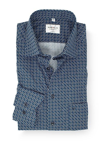 MARVELIS Businesshemd Modern Fit normale, leicht günstig online kaufen