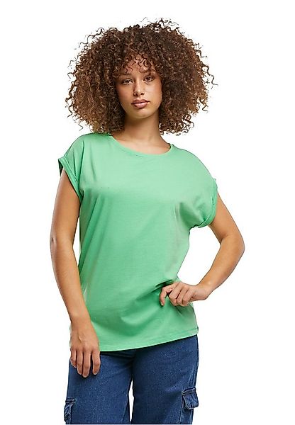 urbandreamz T-Shirt Damen Kurzarm T-Shirt Rundhals mit verlängerter Schulte günstig online kaufen