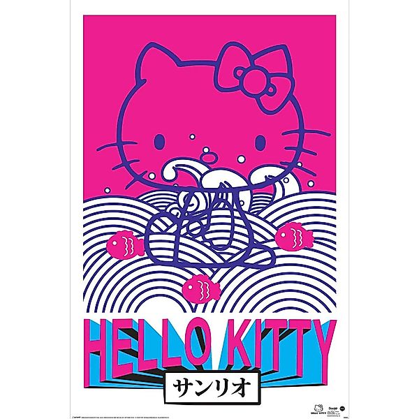 PYRAMID Poster Hello Kitty Poster Tokyo Rebel 61 x 91,5 cm günstig online kaufen