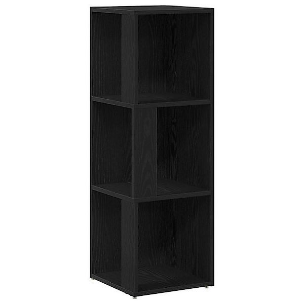 vidaXL Fächerschrank Eckschrank Schwarz Eiche 33x33x100 cm MDF (1-St) günstig online kaufen