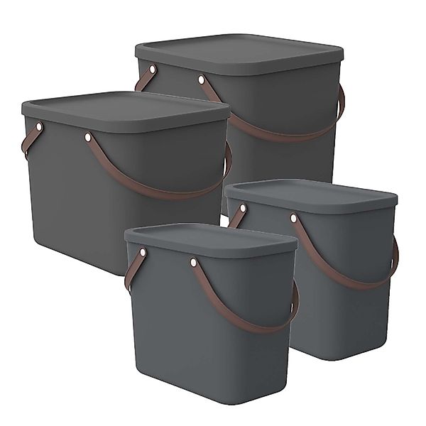 ROTHO Aufbewahrungsbox 4er-Set Aufbewahrungsbox 2x40l +2x25l günstig online kaufen
