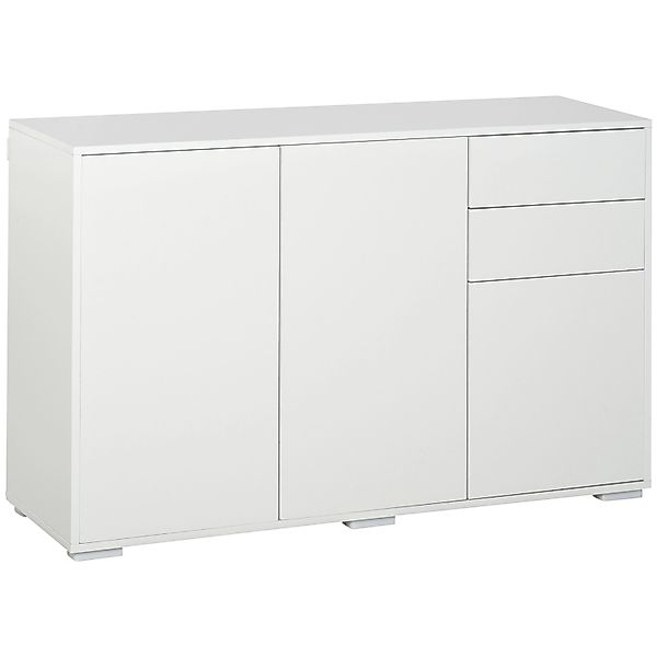 HOMCOM Sideboard Mehrzweckschrank Aktenschrank mit 2 Schublade 3 Türen (Auf günstig online kaufen
