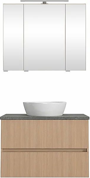 welltime Badmöbel-Set »EIXO, Set aus Spiegelschrank und Waschtisch inkl. Be günstig online kaufen