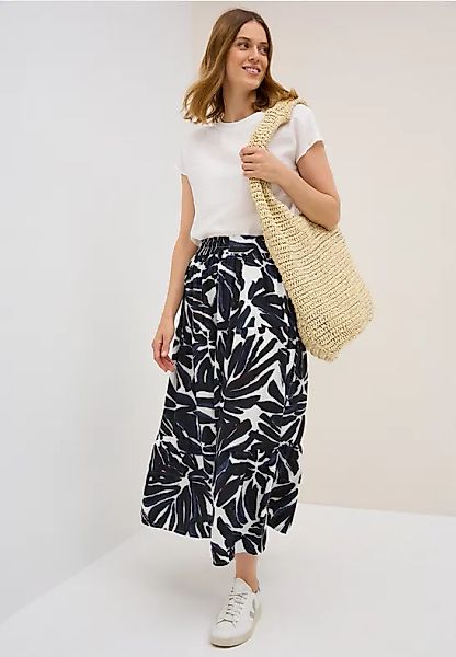 Cecil Maxirock mit Volants und grafischem Muster günstig online kaufen