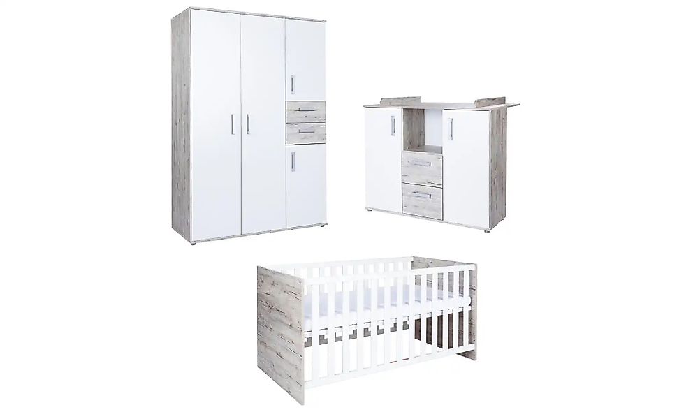 Babyzimmer 3er-Set  Bennet ¦ mehrfarbig ¦ Maße (cm): B: 387 H: 361 Baby > B günstig online kaufen