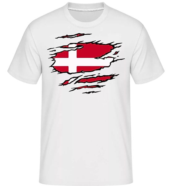 Ripped Flag Denmark · Shirtinator Männer T-Shirt günstig online kaufen