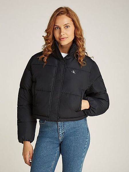 Calvin Klein Jeans Outdoorjacke MATTE CROPPED ND PUFFER mit Logoprägung günstig online kaufen