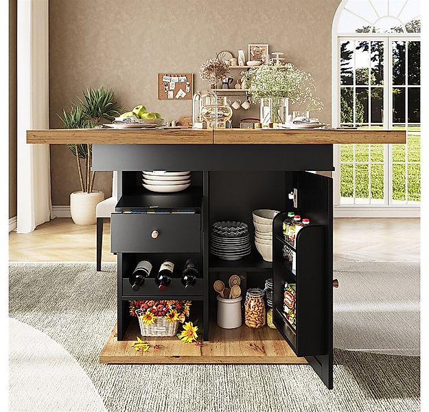 OKWISH Esstisch Multifunktionaler Küchentisch Teleskoptisch (mit Snack- und günstig online kaufen