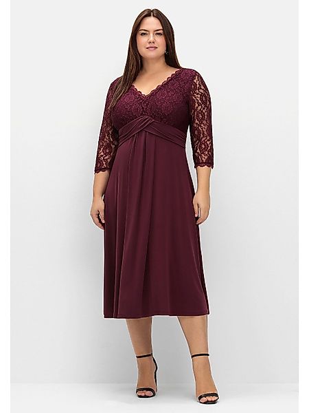 Sheego Abendkleid Große Größen mit Oberteil günstig online kaufen