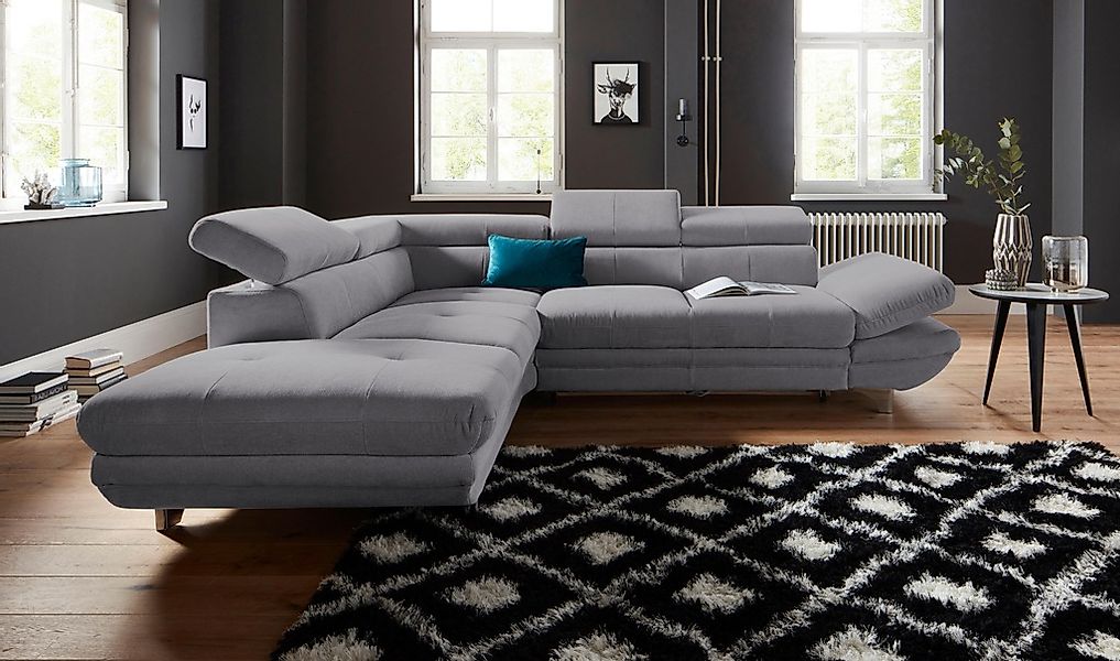 COTTA Ecksofa "Enterprise L-Form" mit Arm- & Kopfteilverstellung, wahlweise günstig online kaufen