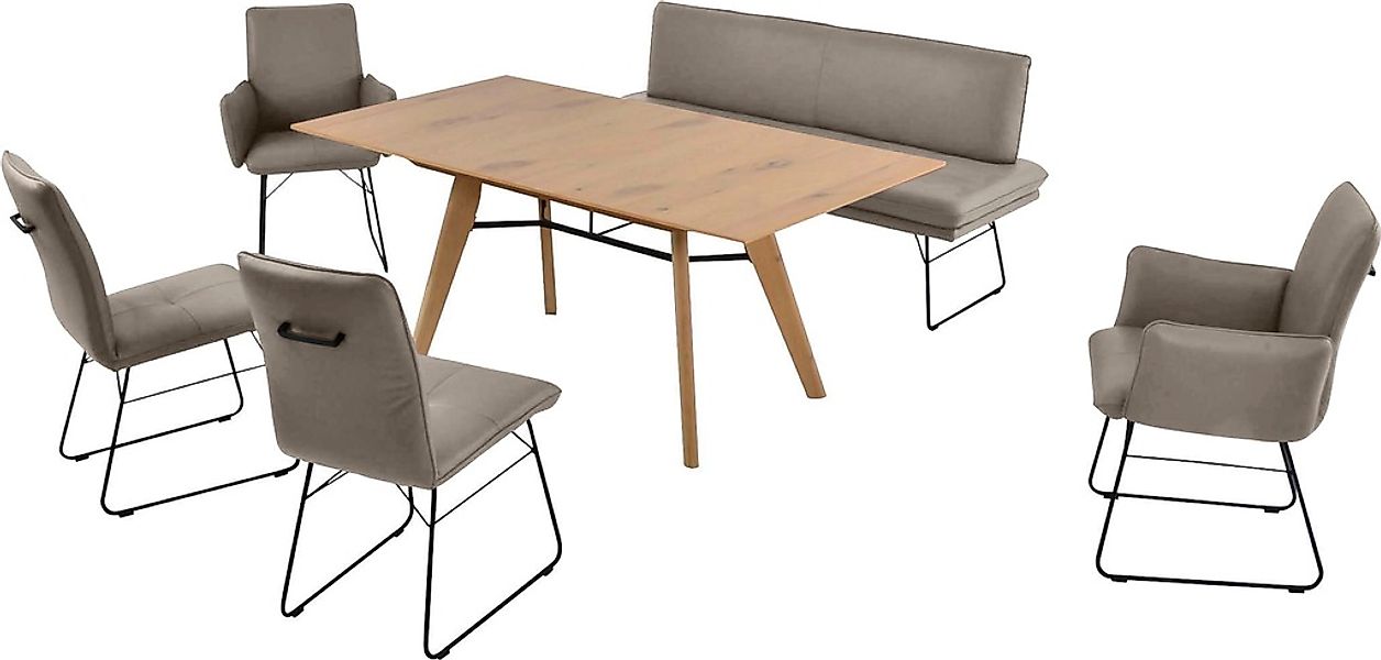 K+W Komfort & Wohnen Essgruppe »Giacomo IV« 6 Stk. tlg. Polsterbank in 2 Gr günstig online kaufen