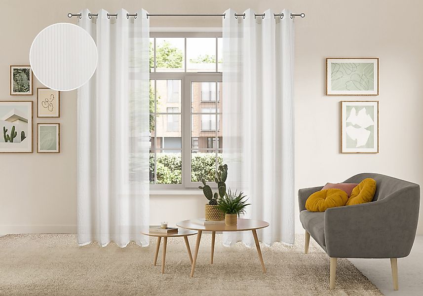 my home Gardine Mazi, Ösen (1 günstig online kaufen
