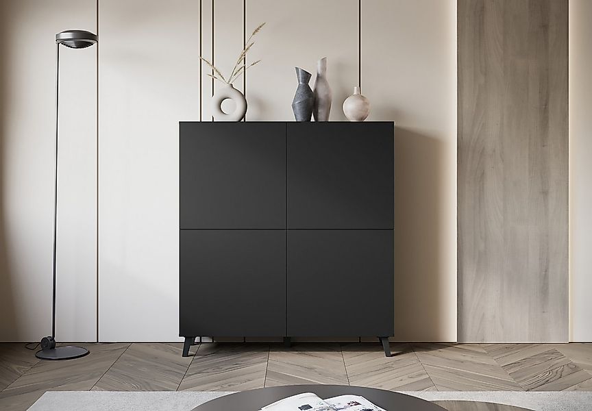 Home affaire Highboard HIGHBOARD PHUKET II, Stilvolle, grifflose Hochkommod günstig online kaufen