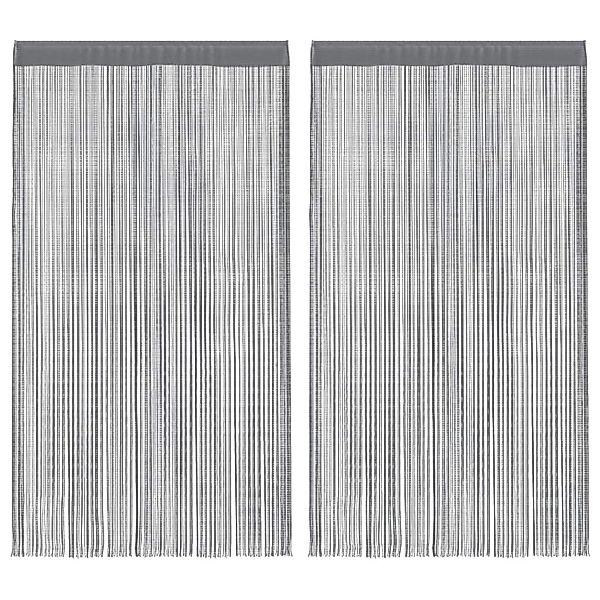 vidaXL Fadenvorhänge 2 Stk Anthrazit 140x250 cm 4102052 günstig online kaufen