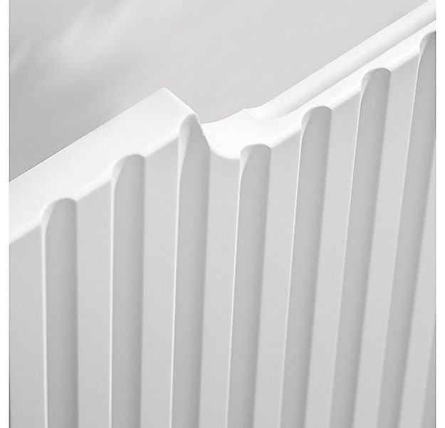 Lomadox Unterschrank NEWPORT-56-WHITE weiß mit gerillter Front, ca. 20/57/3 günstig online kaufen