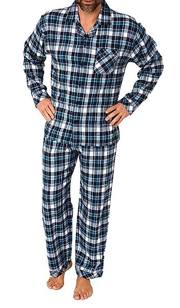 Normann Pyjama Normann Herren Flanell Schlafanzug Pyjama - auch in Übergröß günstig online kaufen