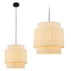 Briloner Leuchten LED Pendelleuchte Hängelampe Natur günstig online kaufen