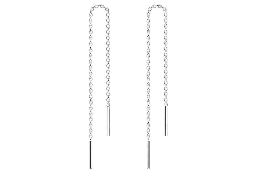 LÖB Paar Ohrhänger 925 Silber Durchzieher Ohrringe Hängend Ketten Stab Anhä günstig online kaufen