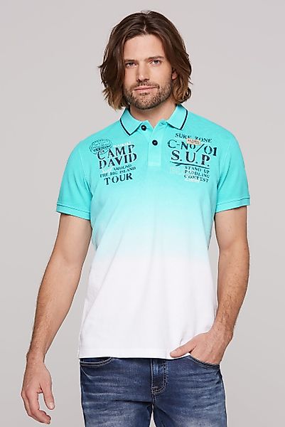 CAMP DAVID Poloshirt mit Farbverlauf günstig online kaufen
