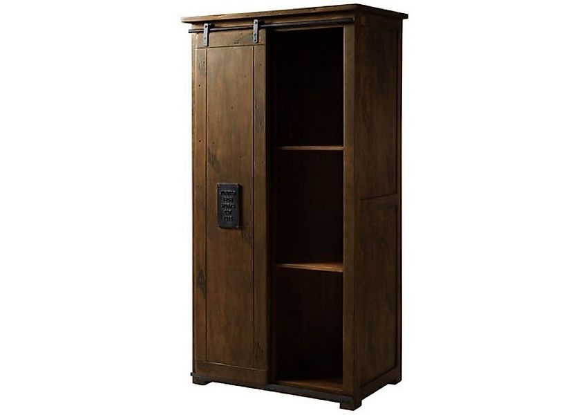 Massivmoebel24 Dreh-/Schwebetürenschrank (Schrank Mango 100x60x190 braun la günstig online kaufen