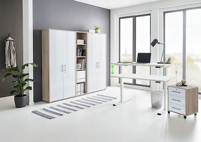 BMG Möbel Büromöbel-Set »Tabor«, (Set, 5 tlg.), mit elektrisch höhenverstel günstig online kaufen