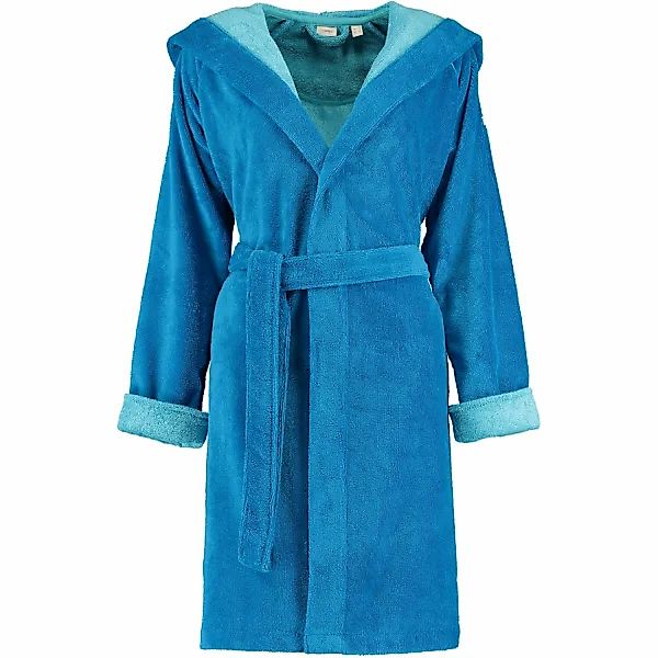 Esprit Damen Bademantel Cosy Kapuze - Farbe: turquoise - 002 - L günstig online kaufen