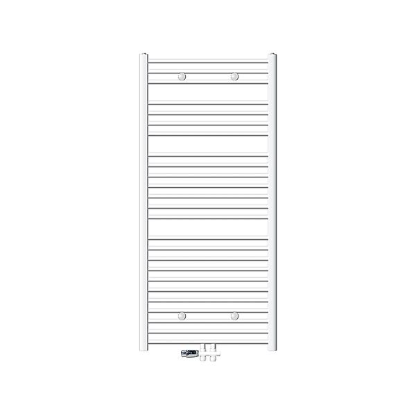 LuxeBath Badheizkörper 750x1500 mm Weiß Gerade mit Thermostat Durchgang Bod günstig online kaufen